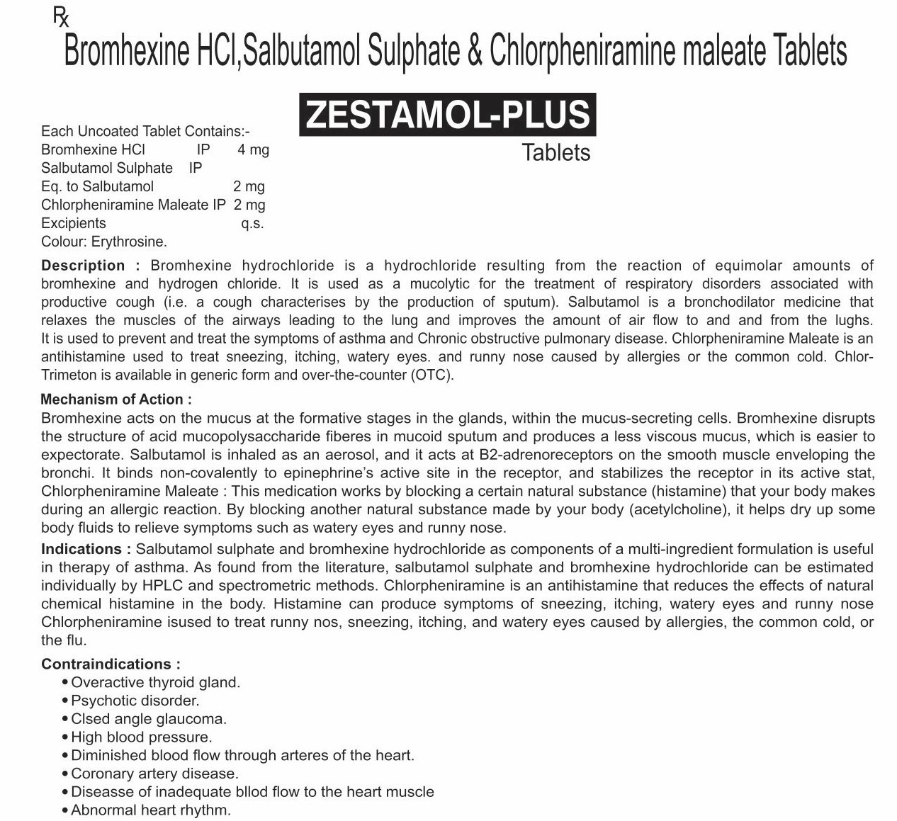 ZESTAMOL PLUS TABLETS